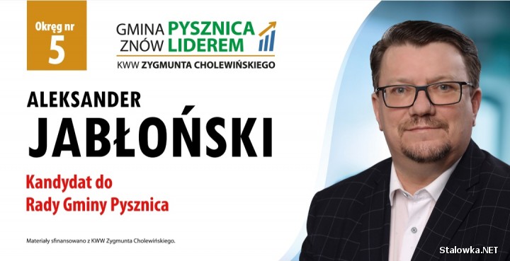 Zygmunt Cholewiński: gmina Pysznica znów liderem!