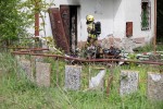 Stalowa Wola: pożar w opuszczonym budynku przy dworcu PKS.