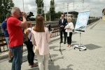 Renata Knap i Rafał Weber. Konferencja prasowa w sprawie budowy Centralnego Portu Komunikacyjnego.