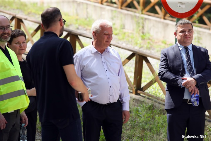 Ministerialna delegacja w Hucie Stalowa Wola.