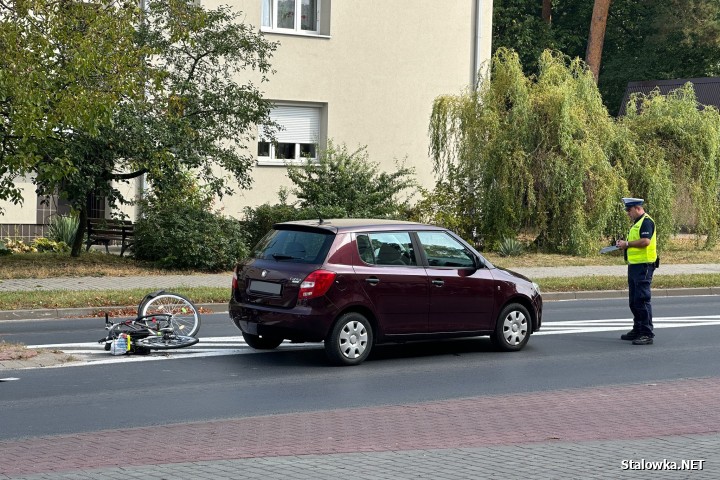 Stalowa Wola: 74-latka potrąciła 65-letniego rowerzystę.