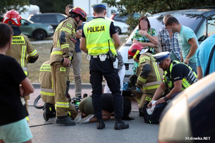 Na osiedlu Poręby 7-letnie dziecko potrącone na rowerze.