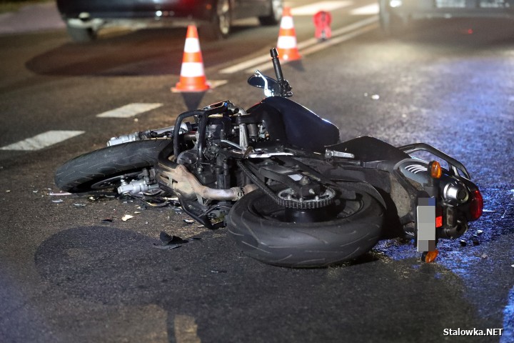 28-letni motocyklista ranny w wypadku w Agatówce.