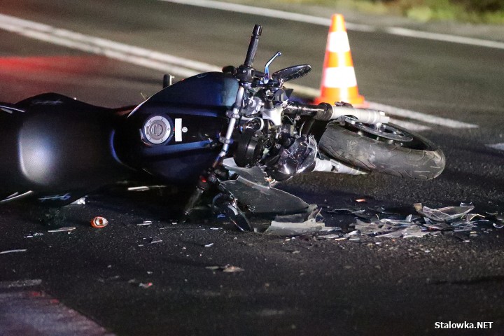 28-letni motocyklista ranny w wypadku w Agatówce.