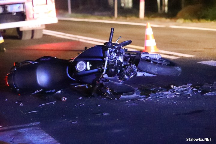 28-letni motocyklista ranny w wypadku w Agatówce.