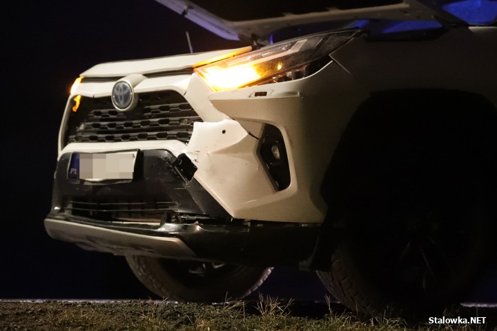 Auto spadło ze skarpy. Wypadek na obwodnicy Stalowej Woli i Niska.