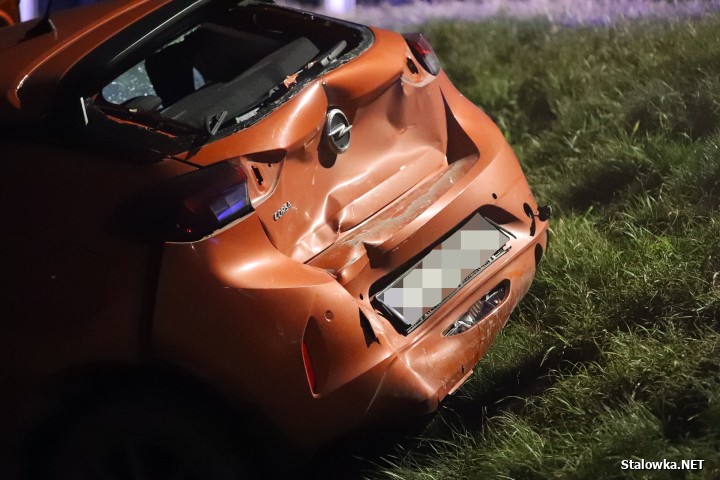 Auto spadło ze skarpy. Wypadek na obwodnicy Stalowej Woli i Niska.
