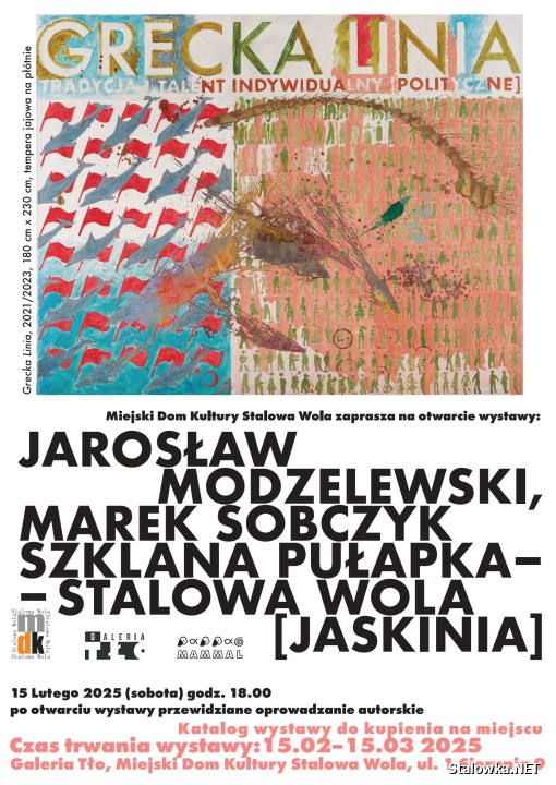 Wystawa malarstwa Jarosława Modzelewskiego i Marka Sobczyka zagości od 15 lutego 2025 w Galerii TŁO w MDK w Stalowej Woli.