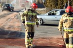 DK77: wypadek z udziałem ciężarówki, busa i osobówki.