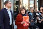 Przed Urzędem Miasta w Stalowej Woli odbyła się konferencja prasowa, w której uczestniczyły obie strony pracowniczego sporu.