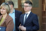 Przed Urzędem Miasta w Stalowej Woli odbyła się konferencja prasowa, w której uczestniczyły obie strony pracowniczego sporu.