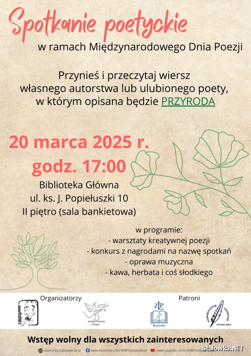 Poezja, przyroda i muzyka w MBP.