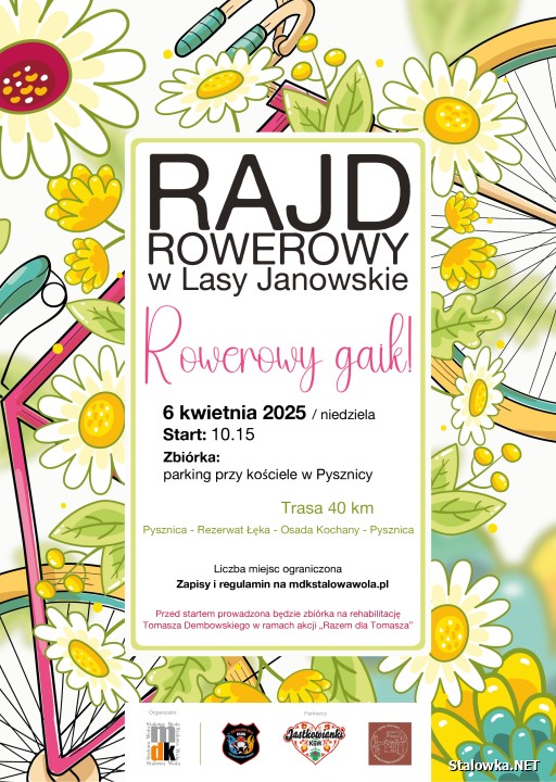 Rowerowy gaik - rajd rowerowy w Lasy Janowskie.