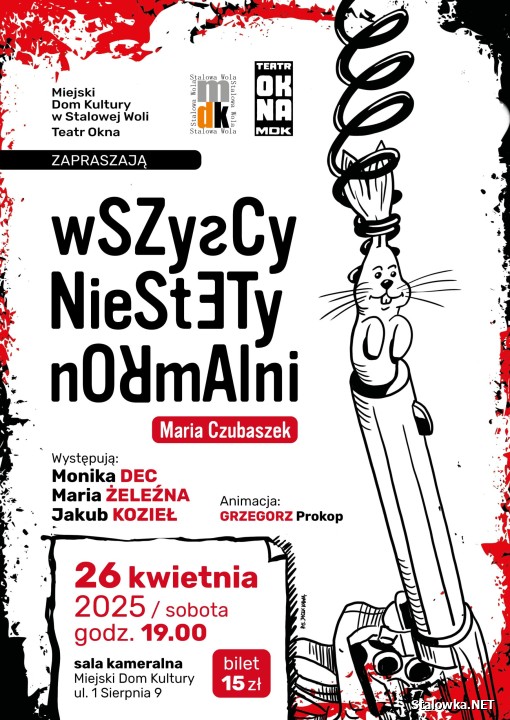 Wszyscy niestety normalni - spektakl Teatru Okna.