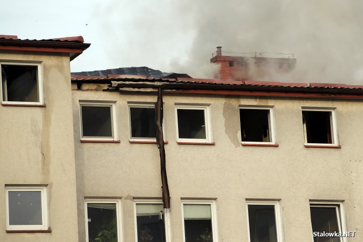 Pożar w Alcatraz w Stalowej Woli.