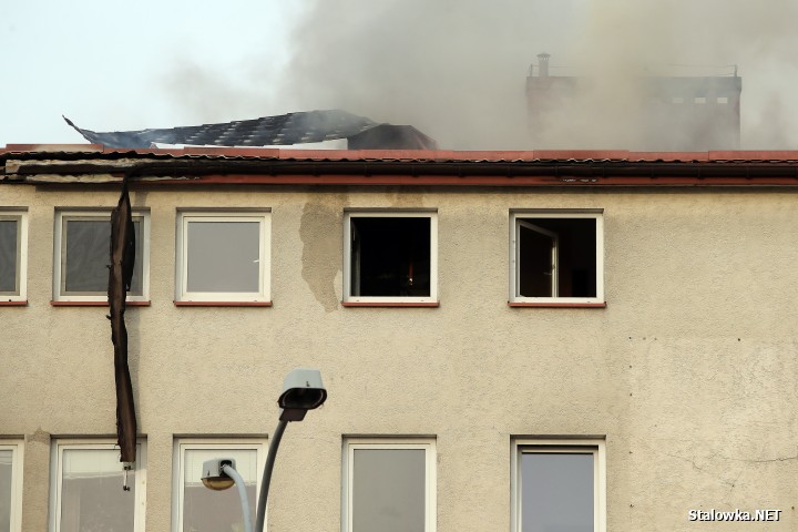Pożar w Alcatraz w Stalowej Woli.