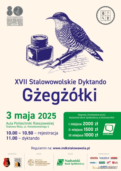 XVII Stalowowolskie Dyktando Gżegżółki.