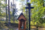 Strażacy ochotnicy z Zaklikowa brali udział w akcji gaszenia krzyża znajdującego się przy kapliczce w lesie, nieopodal stawów hodowlanych.