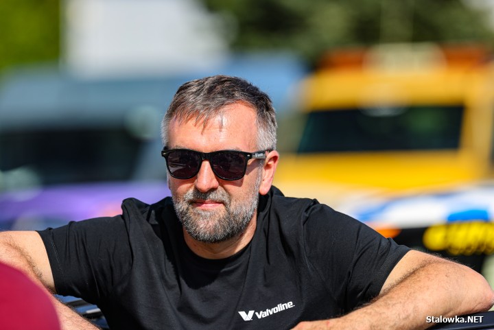 Krzysztof Faraś na torze w Kielcach.