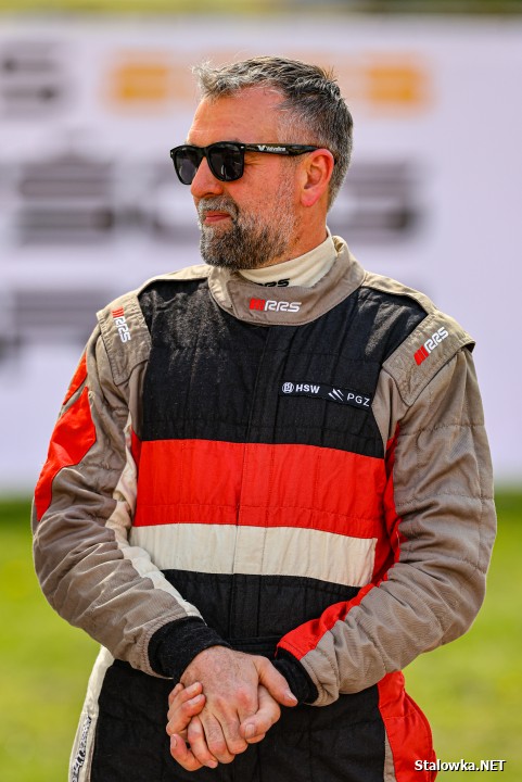 Krzysztof Faraś na torze w Kielcach.