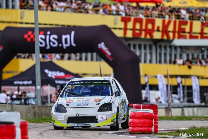 Krzysztof Faraś na torze w Kielcach.
