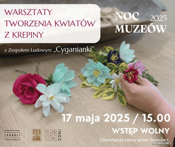MDK: warsztaty tworzenia kwiatów z krepiny.