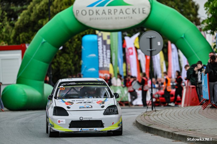 Krzytof Faraś na Wyścigu Górskim w Prządkach.
