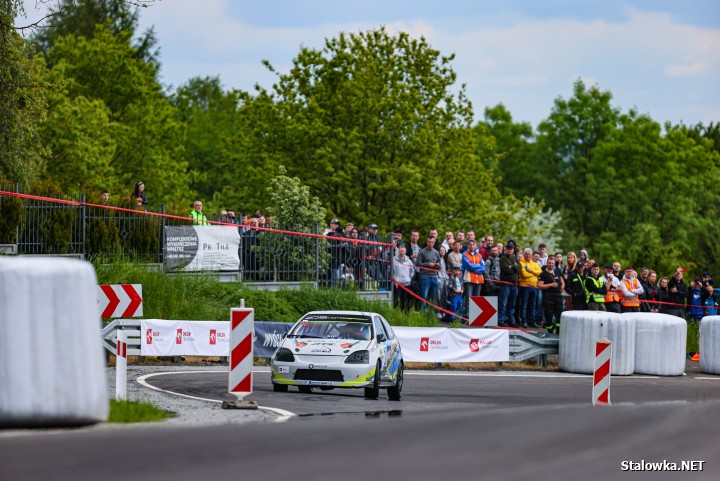 Krzytof Faraś na Wyścigu Górskim w Prządkach.
