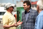 Na stalowowolskim targowisku zachęcano do głosowania na Karola Nawrockiego.