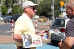 Na stalowowolskim targowisku zachęcano do głosowania na Karola Nawrockiego.