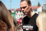 Na stalowowolskim targowisku zachęcano do głosowania na Karola Nawrockiego.