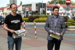 Na stalowowolskim targowisku zachęcano do głosowania na Karola Nawrockiego.