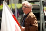 Na stalowowolskim targowisku zachęcano do głosowania na Karola Nawrockiego.