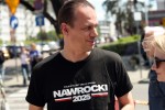 Na stalowowolskim targowisku zachęcano do głosowania na Karola Nawrockiego.