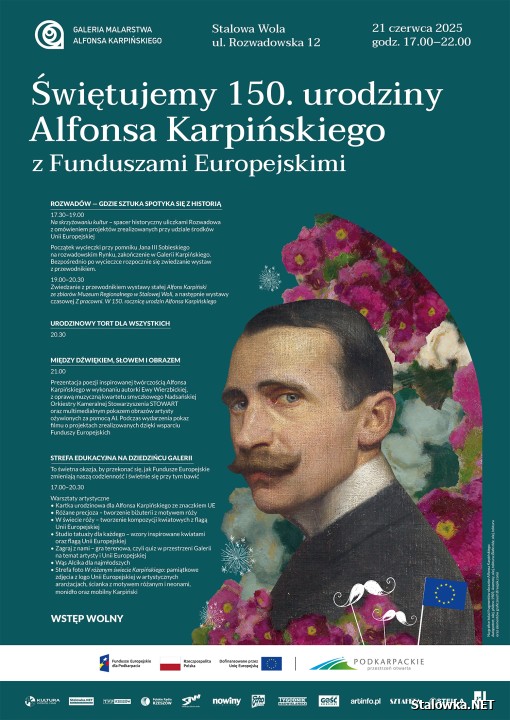 Świętujemy 150. urodziny Alfonsa Karpińskiego z Funduszami Europejskimi.