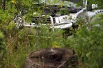 Auto wypadło z drogi w miejscu, gdzie jest odcinkowy pomiar prędkości.