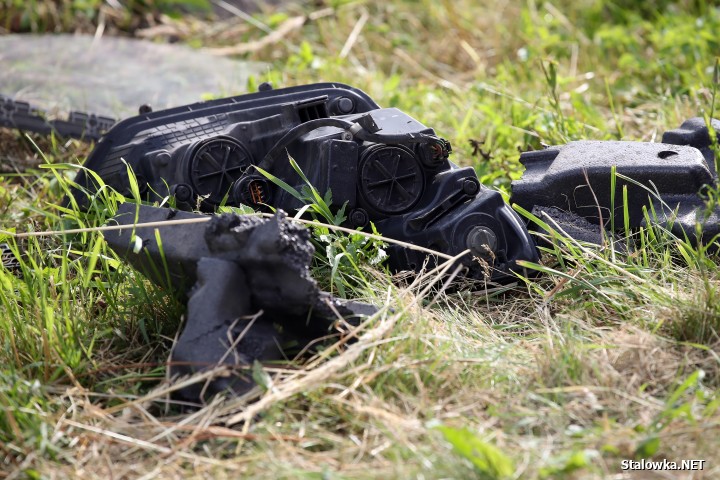 50-letni motocyklista po wypadku trafił do szpitala.