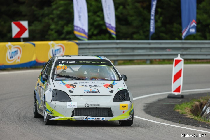 Krzysztof Faraś na wyścigu Limanowa -Przełęcz pod Ostrą.