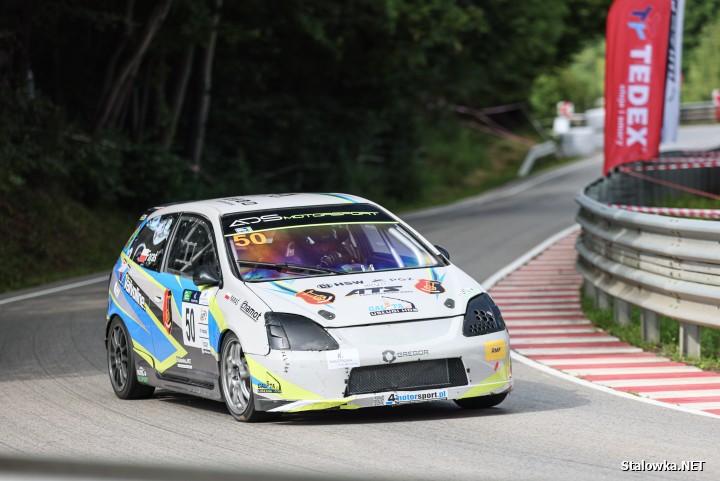 Krzysztof Faraś na wyścigu Limanowa -Przełęcz pod Ostrą.