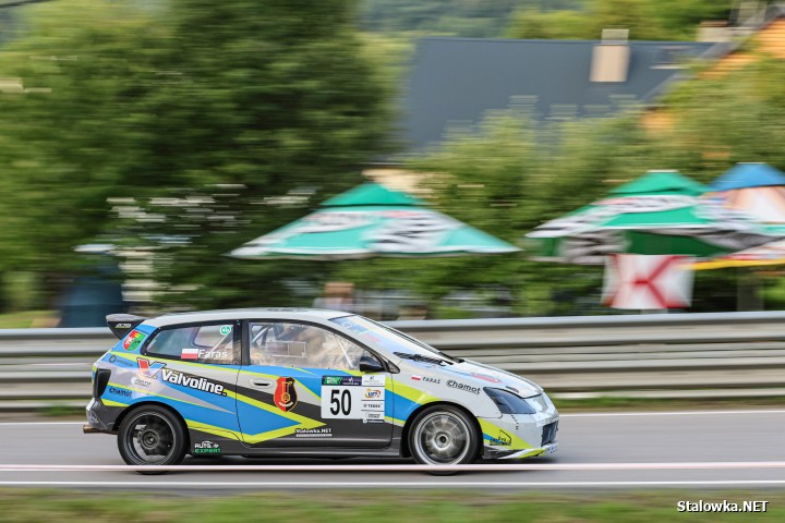 Krzysztof Faraś na wyścigu Limanowa -Przełęcz pod Ostrą.