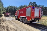 Pożar poligonu w Lipie koło Stalowej Woli.