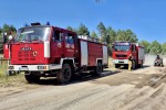Pożar poligonu w Lipie koło Stalowej Woli.
