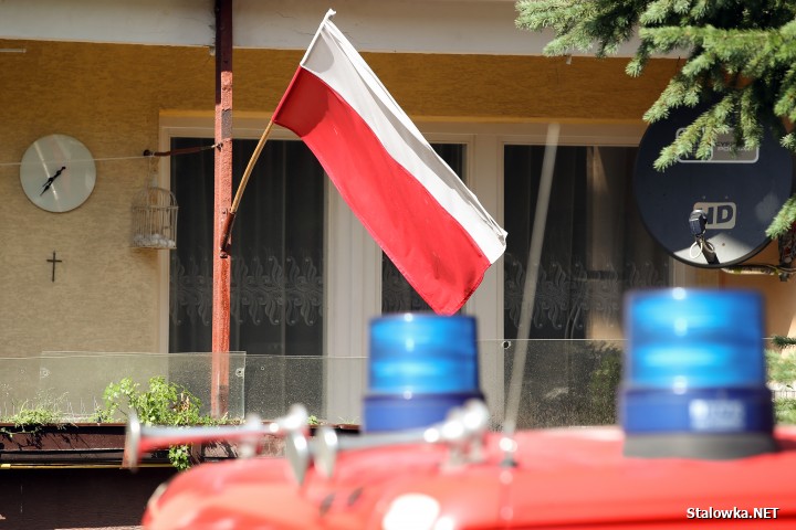 Stalowa Wola: pożar w bloku na Okulickiego.