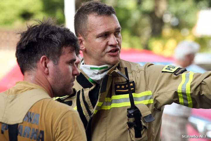 Stalowa Wola: pożar w bloku na Okulickiego.