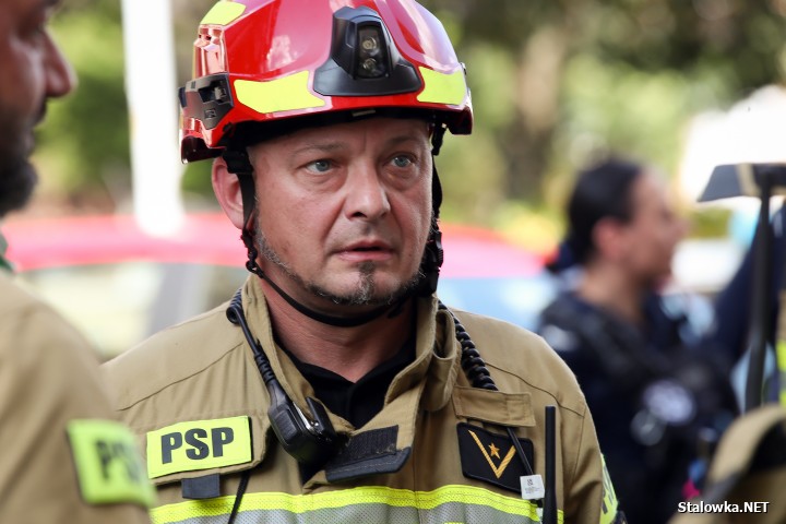 Stalowa Wola: pożar w bloku na Okulickiego.