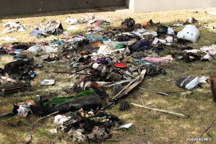 Stalowa Wola: pożar w bloku na Okulickiego.