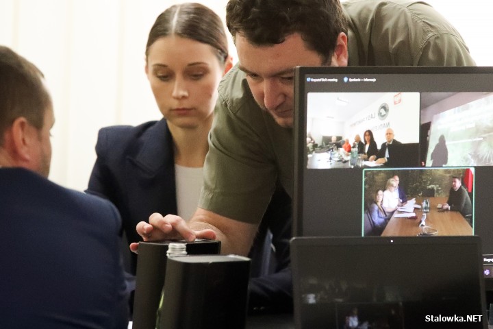 Spotkanie w sprawie strefy gospodarczej w Nadleśnictwie Rozwadów.