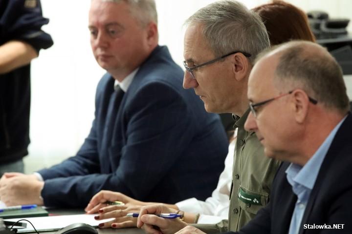 Spotkanie w sprawie strefy gospodarczej w Nadleśnictwie Rozwadów.