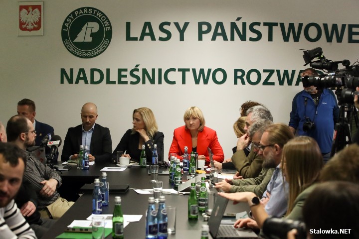 Spotkanie w sprawie strefy gospodarczej w Nadleśnictwie Rozwadów.