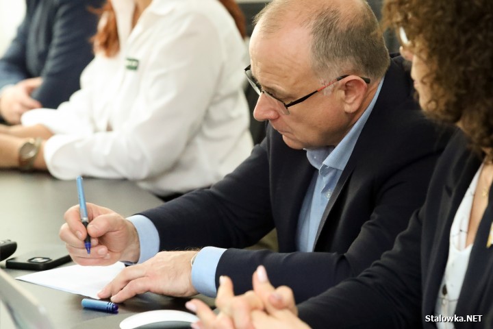 Spotkanie w sprawie strefy gospodarczej w Nadleśnictwie Rozwadów.